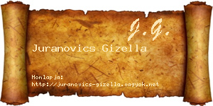 Juranovics Gizella névjegykártya